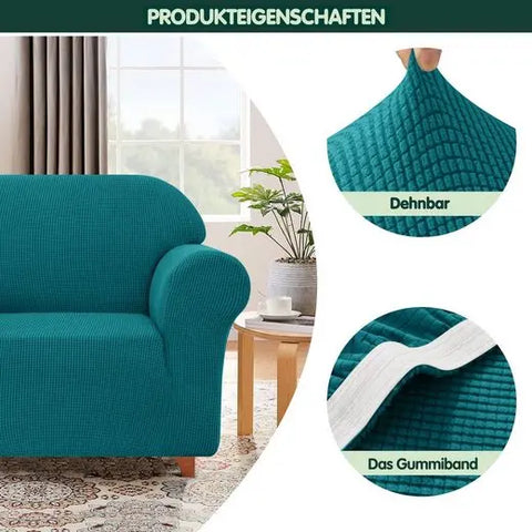 Stretch Jacquard kariert Sesselhusse 1-Sitzer - Subrtex-de