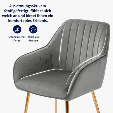 Esszimmerstühle Sessel mit Rückenlehne-subrtex