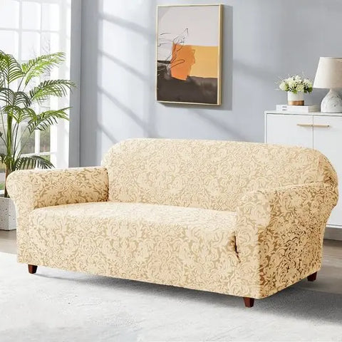 Damast Stretch Sofabezug Sofahusse 2 Sitzer Subrtex - Subrtex-de